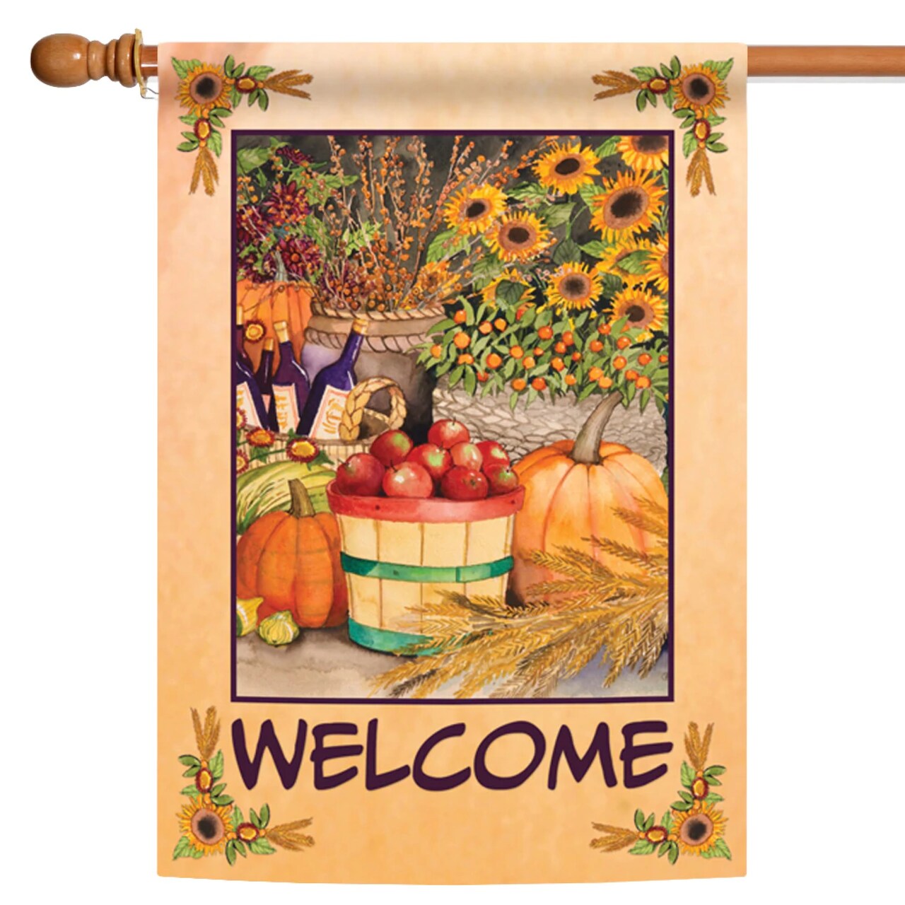 Toland Home Garden Autumn Bounty Outdoor House Flag 40" x 28"